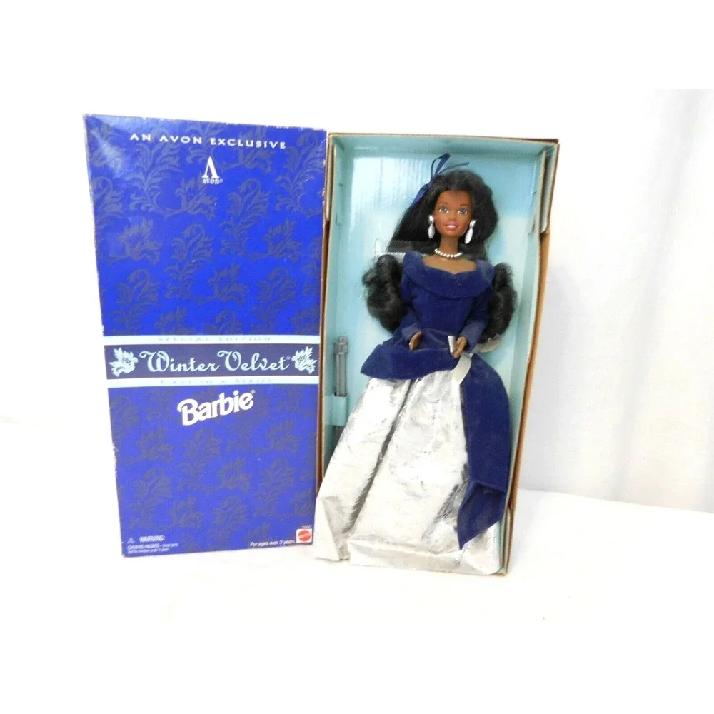 Avon Winter Velvet African American Barbie Doll‎ Special Edition Mattel 1995 NEW